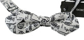 Dolce & Gabbana White Instruments Adjustable Neck Papillon Men Bow Tie -  Neckties, Men -  Dolce & Gabbana.